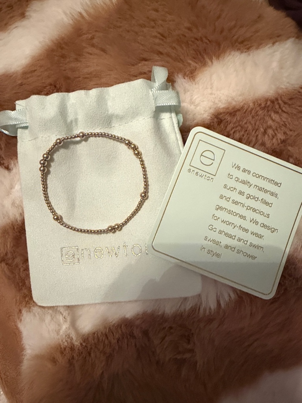 Enewton hope unwritten Gold Bead Bracelet size 6.25 4mm